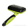 Brosse de toilettage aux cheveux pour animaux de compagnie avec des perles collantes